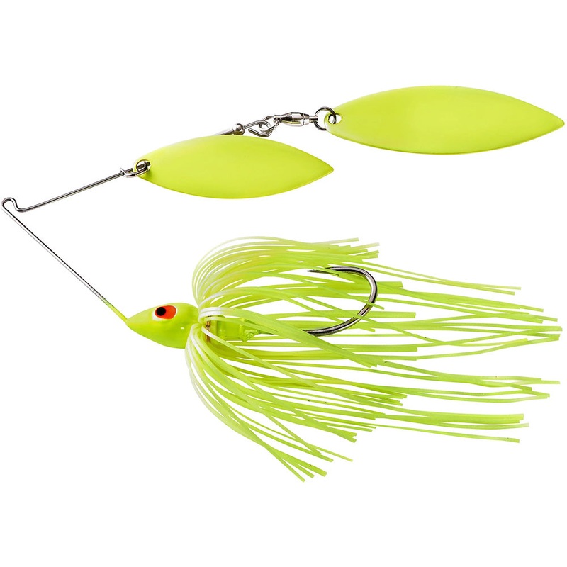 War Eagle Painted Head Nickel Frame Double Willow Spinnerbait - 3/8 oz
