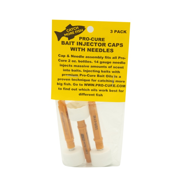 Pro-Cure Bait Injector Needle Caps 3 pack