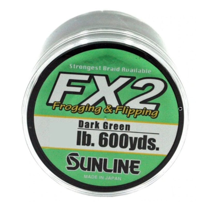 Sunline FX2 Frogging and Flipping Dark Green Braided Line 600 yd
