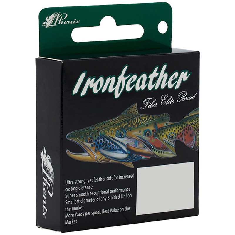 Phenix Ironfeather Fiber Elite Braided Trout Line - Low-Vis Green