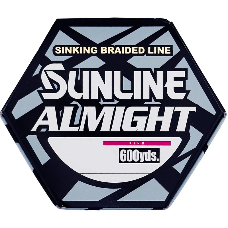 Sunline Almight HSG Braided Line Bulk Spools - High-Vis Pink